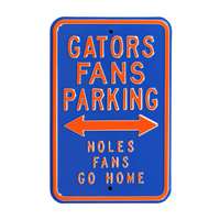 Florida Gators Steel Parking Sign-Noles Go Home   