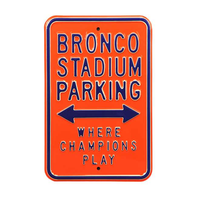 Boise State Broncos Steel Parking Sign-Where Champions Play   