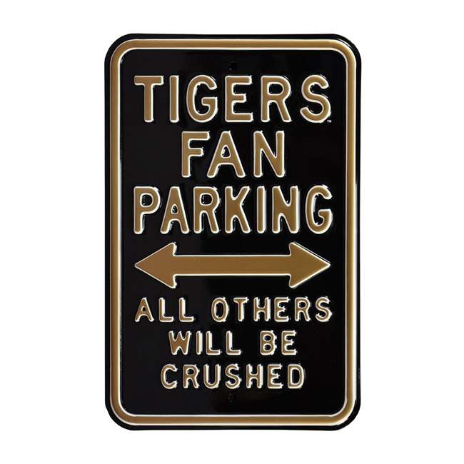 Missouri Tigers Steel Parking Sign-All Others Crushed   