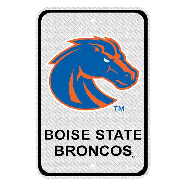 Boise State Broncos  Reflective Aluminum Parking Sign