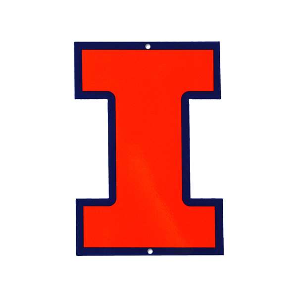 Illinois Fighting Illini Laser Cut Steel Logo Spirit Size-Primary Logo   