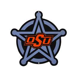 Oklahoma State Cowboys Laser Cut Steel Logo Spirit Size-Badge Logo   