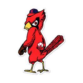 St Louis Cardinals Laser Cut Logo Steel Magnet-Angry Bird    