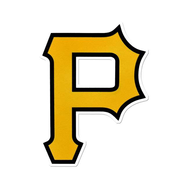 Pittsburgh Pirates Laser Cut Logo Steel Magnet-P Cap Logo