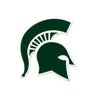 Michigan State Spartans Laser Cut Logo Steel Magnet-Primary Logo   