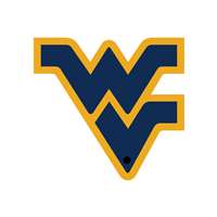 West Virginia Mountaineers Laser Cut Logo Steel Magnet-WV Blue w/Gold   