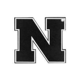 Nebraska Cornhuskers Laser Cut Logo Steel Magnet-Block N Black   