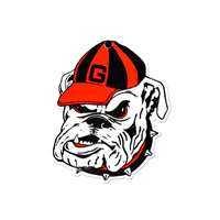 Georgia Bulldogs Laser Cut Logo Steel Magnet-Vintage Bulldog Head   