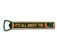 Miami Hurricanes Steel Bottle Opener 7" Magnet   