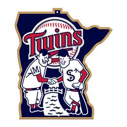Minnesota Twins Laser Cut Steel Logo Spirit Size-Minnie & Paul     