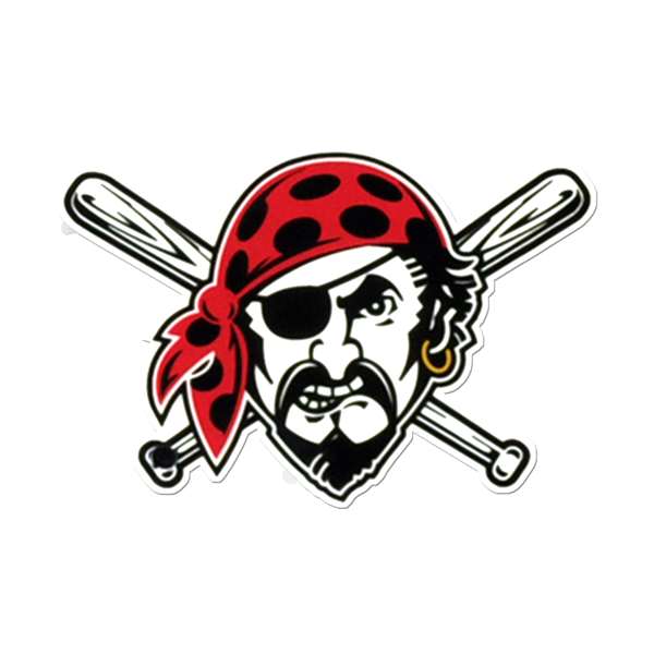 Pittsburgh Pirates Laser Cut Steel Logo Spirit Size-Pirate Head