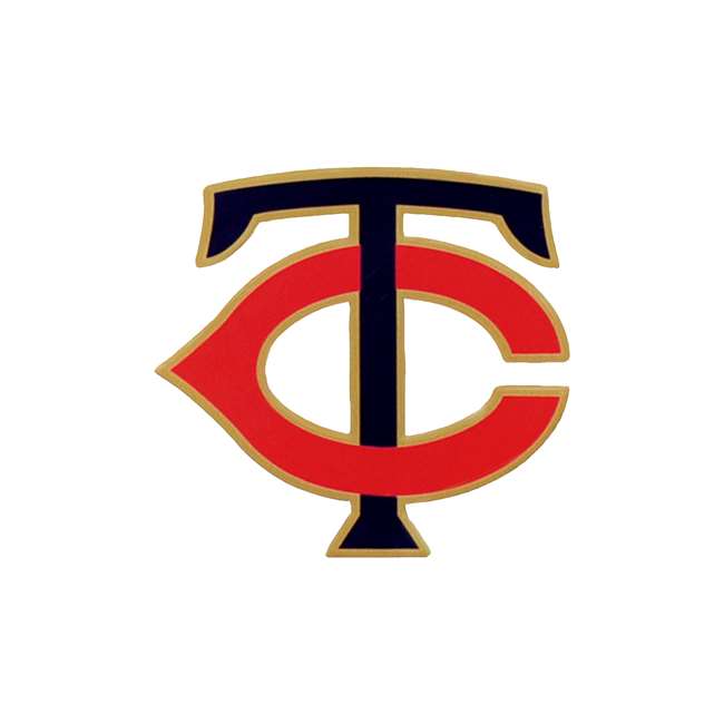 Minnesota Twins Laser Cut Steel Logo Statement Size-T-C 2015