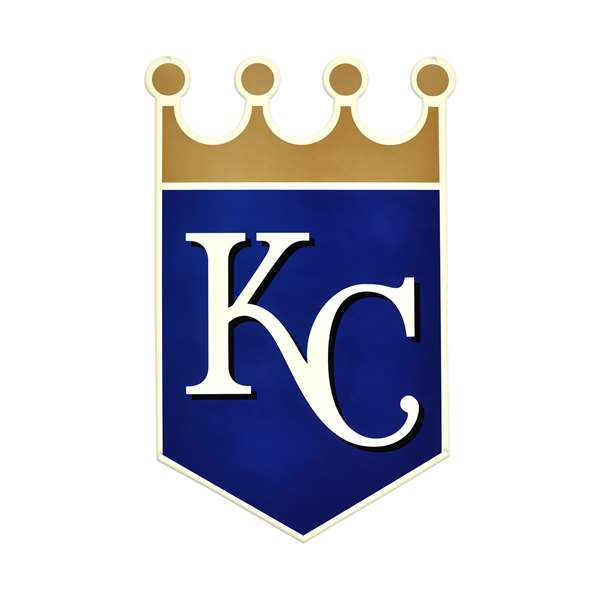 Kansas City Royals Laser Cut Steel Logo Statement Size-Primary Logo