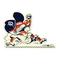 Detroit Tigers Laser Cut Steel Logo Statement Size-Sliding Kitty                             