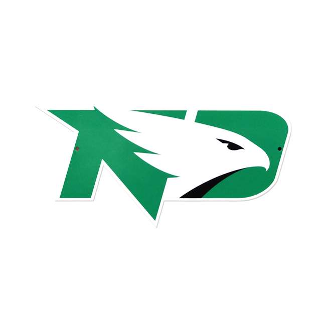 North Dakota Laser Cut Steel Logo Statement Size-Fighting Hawks Logo