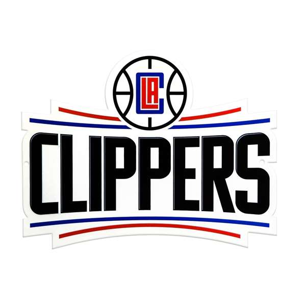 Los Angeles Clippers Laser Cut Steel Logo Spirit Size-Primary Logo