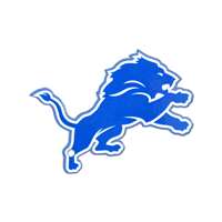 Detroit Lions Laser Cut Logo Steel Magnet-Primary Logo    