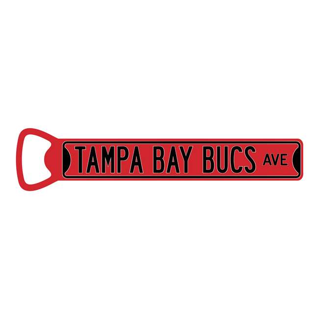 Tampa Bay Bucs  Steel Bottle Opener 7 Inch Magnet