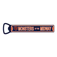 Chicago Bears Steel Bottle Opener 7 Inch Magnet-MONSTERS OF THE MIDWAY