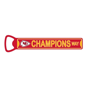 Kansas City Chiefs Super Bowl LVII Champions Steel Bottle Opener Super Manget 