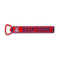 Arizona Wildcats Steel Bottle Opener 7 Inch Magnet