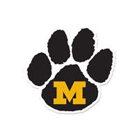 Missouri Tigers Laser Cut Logo Steel Magnet-Vintage Paw   