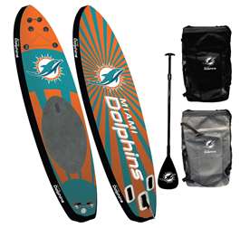 Miami Football Dolphins Inflatalbe Stand-Up Paddleboard iSUP Kit 