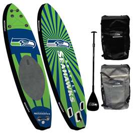 Seattle Football Seahawks Inflatalbe Stand-Up Paddleboard iSUP Kit 