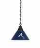 Atlanta Braves Pendant Light with Black Fixture