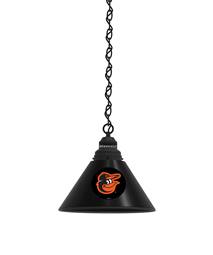 Baltimore Orioles Pendant Light with Black Fixture