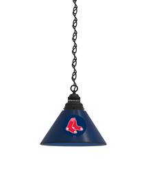 Boston Red Sox Pendant Light with Black Fixture