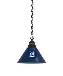 Detroit Tigers Pendant Light with Black Fixture