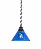 Los Angeles Dodgers Pendant Light with Black Fixture