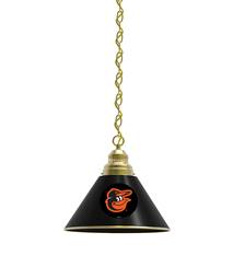 Baltimore Orioles Pendant Light with Brass Fixture