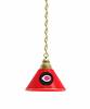 Cincinnati Reds Pendant Light with Brass Fixture