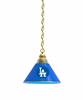 Los Angeles Dodgers Pendant Light with Brass Fixture