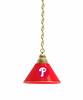 Philadelphia Phillies Pendant Light with Brass Fixture