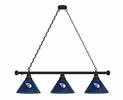 Cleveland Guardians 3 Shade Billiard Light with Black Fixture