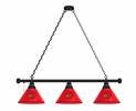 St. Louis Cardinals 3 Shade Billiard Light with Black Fixture