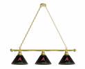 Arizona Diamondbacks 3 Shade Billiard Light with Brass Fixture