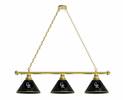 Colorado Rockies 3 Shade Billiard Light with Brass Fixture