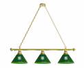 Oakland Athletics 3 Shade Billiard Light with Brass Fixture