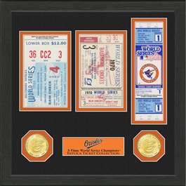 Baltimore Orioles World Series Ticket Collection  