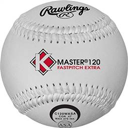 Rawlings K-Master White 120 Stitch High Density Center Composite Softballs (C120WASA) ( 1 Dozen Balls) 