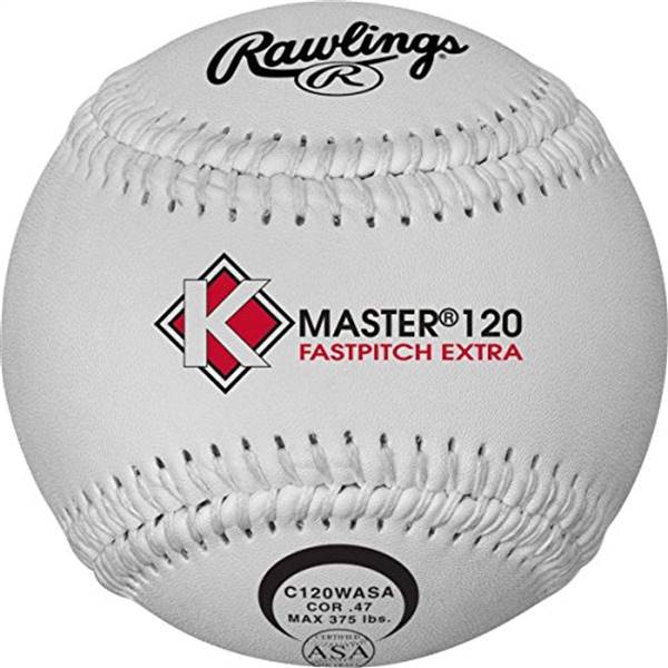 Rawlings K-Master White 120 Stitch High Density Center Composite Softballs (C120WASA) ( 1 Dozen Balls) 