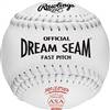 Rawlings ASA NFHS 12 inch Dream Seam High Density Cork Core Leather Softballs (C12WLAH) ( 1 Dozen Balls) 