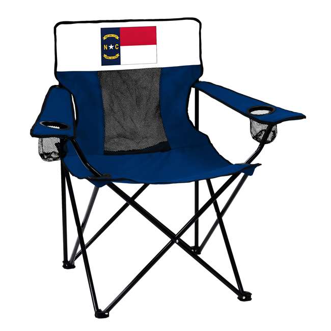 State of North Carolina Flag Elite Folding Chair with Carry Bag