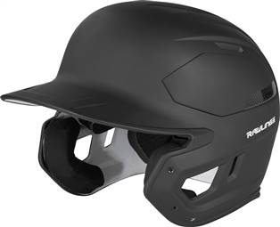 Rawlings Mach Carbon One-Tone Matte Alpha-Sized Helmet (CAR07A) - Black