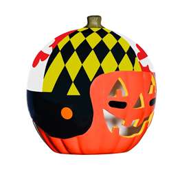 Maryland Terrapins Ceramic Pumpkin Helmet  