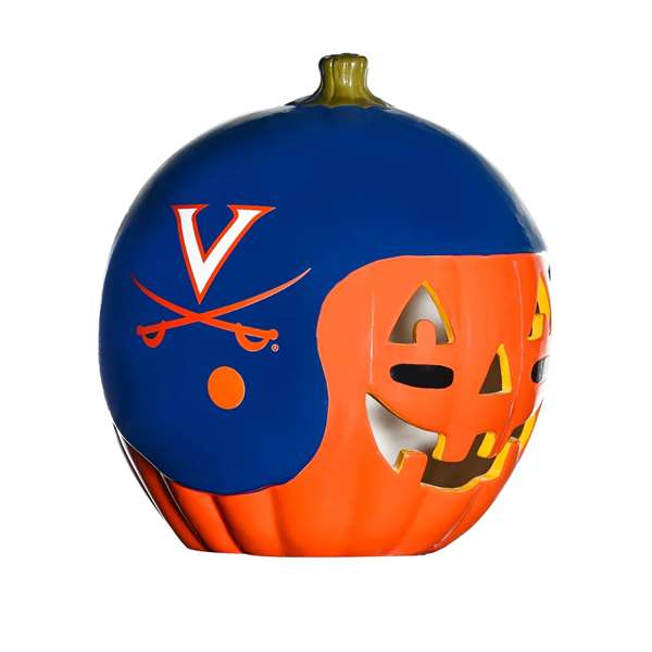 Virginia Cavaliers Ceramic Pumpkin Helmet